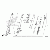 Схема вузла: Вилка передньої осі для Honda CB1000 CB1000R