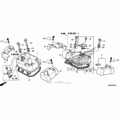 Схема узла: Клапанная крышка для Honda VT750 Shadow Aero