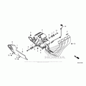 Схема вузла: Вихлопна система для Honda CBR650F