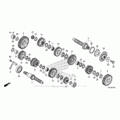 Схема вузла: Transmission (1) для Honda NC700