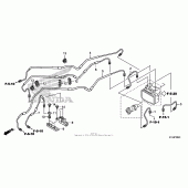 Схема вузла: Brake pipe для Honda CBR250
