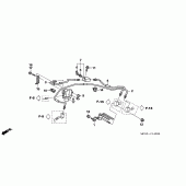 Схема узла: Proportioning control valve (ST1300) для Honda ST1300 Pan-European