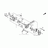 Схема вузла: Масляний насос для Honda XR250