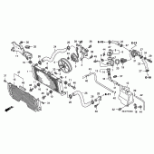 Схема вузла: Радіатор (CB1300 / S) для Honda CB1300 Super Four