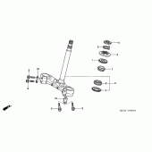Схема узла: Рулевая траверса для Honda ST1300 Pan-European