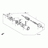 Схема вузла: Стартер електричний для Honda CB1300 Super Bol D'Or