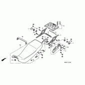 Схема узла: Сиденье для Honda XL600 Transalp