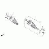 Схема узла: Задняя подвеска для Honda VF750 Magna