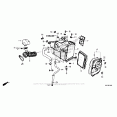 Схема узла: Воздушный фильтр для Honda CMX300 Rebel