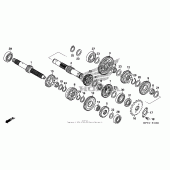 Схема вузла: Transmission (2) для Honda CRF150 CRF150F