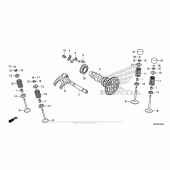 Схема вузла: Шток & Клапан для Honda CRF250 CRF250X