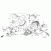 Схема узла: Сиденье для Honda FJS600 Silver Wing