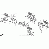 Схема вузла: Підніжки для Honda VT1100 Shadow ACE Tour