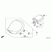 Схема узла: Сиденье для Honda VT750 Shadow Aero