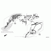 Схема узла: Задний обтекатель для Honda NC700