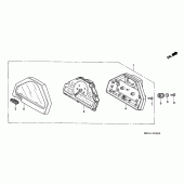 Схема узла: Панель приборов для Honda CBR1000 CBR1000RR Fireblade