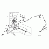 Схема вузла: Головний циліндр зчеплення для Honda CB1300 Super Bol D'Or