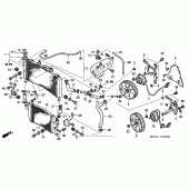 Схема узла: Радиатор для Honda NRX1800 Valkyrie Rune