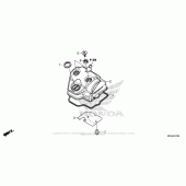 Схема вузла: Клапанна кришка для Honda CRF450 CRF450R