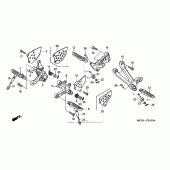 Схема вузла: Підніжки для Honda RVT1000R RVT RC51