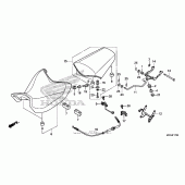 Схема узла: Сиденье для Honda NC700