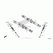Схема узла: Распредвал & Клапан для Honda CB1100 CB1100