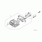 Схема вузла: Задній ліхтар (Стоп-сигнал) для Honda CB1000 CB1000F