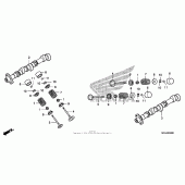 Схема узла: Распредвал & Клапан для Honda GL1800 Gold Wing