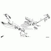 Схема вузла: Pedal (1) для Honda VT1300 Stateline