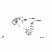 Схема вузла: Поворотники для Honda XL1000V Varadero