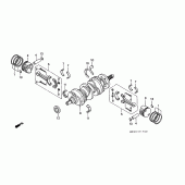 Схема вузла: Колінчастий вал і Поршень для Honda GL1500 Gold Wing Special Edition