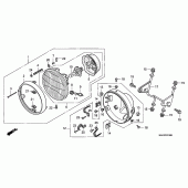 Схема вузла: Фара для Honda FX650 Vigor