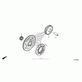 Схема узла: Привод стартера для Honda CBR250