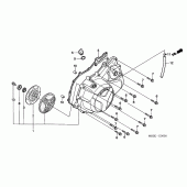 Схема узла: Правая крышка картера для Honda VTR1000 Firestorm