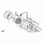 Схема узла: Left crankcase cover/ generator для Honda VT750 Shadow A.C.E.