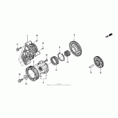 Схема узла: Привод стартера для Honda ST1300 Pan-European