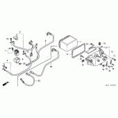 Схема узла: Аккумулятор для Honda FJS600 Silver Wing