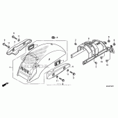 Схема узла: Заднее крыло 2 для Honda VT750 Shadow Spirit