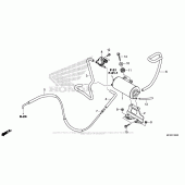 Схема вузла: Evap Canister для Honda VT1300 Fury