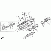 Схема вузла: Right головка циліндра для Honda ST1100 Pan-European