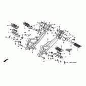 Схема вузла: Підніжки для Honda CB600F Hornet S