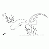 Схема узла: Переднее крыло для Honda VTX1800