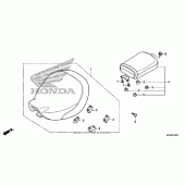 Схема узла: Сиденье (1) для Honda VT750 Shadow Aero