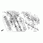 Схема вузла: Задній амортизатор для Honda CRF250 CRF250R