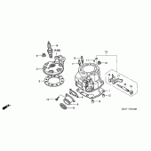 Схема вузла: Cylinder / головка циліндра (CR250R2-4) для Honda CR250