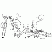 Схема вузла: Switch / cable для Honda NX650 Dominator