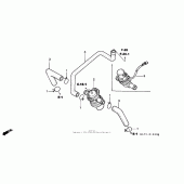Схема узла: Система индукции воздуха для Honda CBR1100XX Blackbird