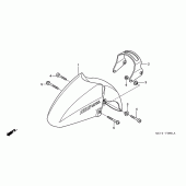 Схема узла: Переднее крыло (FJS600A3/A4/A5) для Honda FJS600 Silver Wing