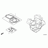 Схема вузла: Комплект прокладок В для Honda VFR800 VFR