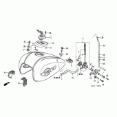 Схема вузла: Паливний бак для Honda GL1500 F6C